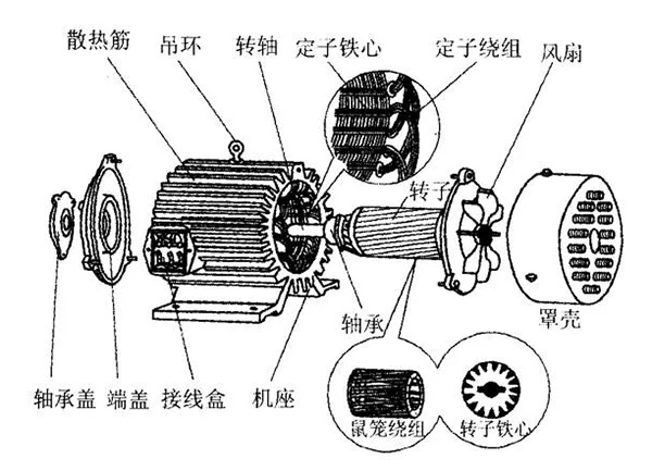 三相異步電動機(jī)的六種分類方法及具體分類。